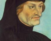 卢卡斯 伊尔 韦基奥 克拉纳赫 : Portrait of Johannes Geiler von Kaysersberg